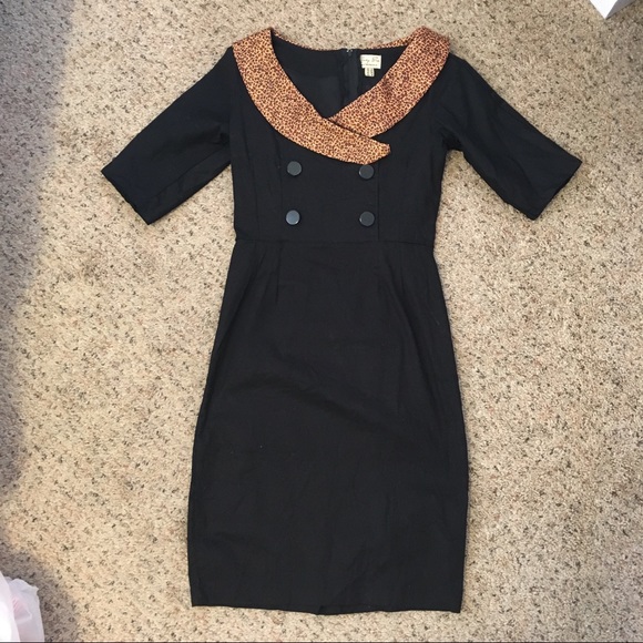 lindy bop leopard print dress